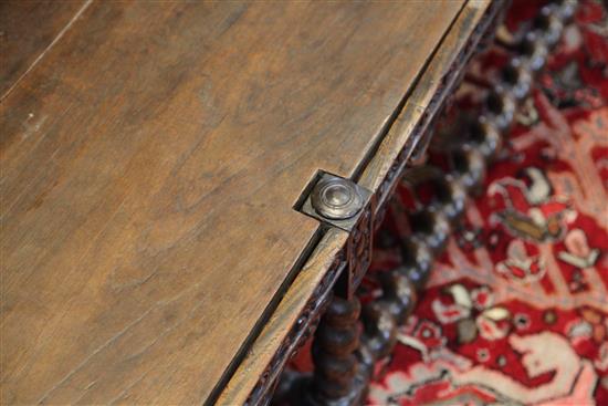 A late 19th century Indo-Portuguese hardwood settee, W.6ft 6in. D.2ft 3in. H.3ft 5in.